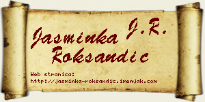 Jasminka Roksandić vizit kartica